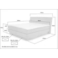 Kép 7/7 - NIKA Boxspring franciaágy 180x200 cm - 444/19