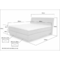 Kép 7/7 - NIKA Boxspring franciaágy 180x200 cm - 444/19