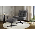 Kép 2/2 - KASPER relax fotel lábtartóval - 426-09 Szürke