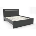 Kép 2/6 - FAVORIT ágykeret ágyráccsal, LED világítással 160x200 cm - Matt Sötétszürke