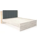 Kép 1/4 - HUGÓ ágykeret ágyráccsal, LED világítással 160x200 cm - Justus Tölgy