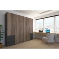 Kép 2/3 - SILVER 225 nyílóajtós gardrób - Matt Sötétszürke / Canyon Tölgy