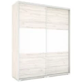 Kép 1/3 - BOSTON 200 cm tolóajtós gardrób ruhalifttel - Justus Tölgy / Rusztik Fehér
