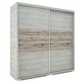 Kép 1/2 - LUX 200 cm tolóajtós gardrób - Katthult (korpusz-ajtó) / San Remo (betét)