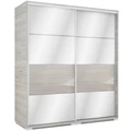 Kép 2/4 - MIRROR 180 cm tükrös tolóajtós gardrób - VÁLASZTHATÓ SZÍNEKBEN