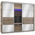 Kép 2/4 - MIRROR 239 cm tükrös TV-s gardrób - VÁLASZTHATÓ SZÍNEKBEN