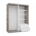 Kép 4/4 - NEO 180 cm tolóajtós tükrös gardrób - VÁLASZTHATÓ SZÍNEKBEN