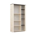 Kép 2/6 - BREMA B-2 110-es vitrines elem LED világítással - Krém Sonoma / Canterbury