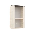 Kép 2/6 - BREMA B-3 felső vitrines elem LED világítással - Krém Sonoma / Canterbury