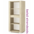 Kép 2/3 - CORTINA 60-as 2 kisajtós komód elem BALOS - Cotta Cremona / Magasfényű Beige (C10)