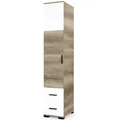 Kép 1/4 - GALAXY G3 fiókos teleajtós elem 40 cm - Canyon Tölgy / Rusztik Fehér (Erezett Fehér)