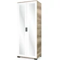 Kép 1/4 - GALAXY G6 ruhás tükrös elem 80 cm - Canyon Tölgy / Rusztik Fehér (Erezett Fehér)