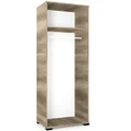 Kép 2/4 - GALAXY G6 ruhás tükrös elem 80 cm - Canyon Tölgy / Rusztik Fehér (Erezett Fehér)