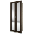 Kép 1/4 - GALAXY G6 ruhás tükrös elem 80 cm - Ferrara Tölgy / Finom Barna