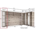 Kép 2/2 - NEST 40 cm polcos elem JOBBOS - Sonoma Tölgy / Canterbury