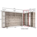 Kép 2/2 - NEST 80 cm sarok elem - Sonoma Tölgy