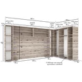 Kép 5/10 - NEST áthidalós szekrénysor / garnitúra LED világítással - Sonoma Tölgy / Canterbury