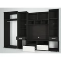 Kép 2/2 - BASEL nappali szekrénysor 310 cm LED világítással - Nero / Bianco