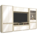 Kép 1/8 - CORTINA nappali szekrénysor 345 cm - Cotta Cremona / Magasfényű Beige