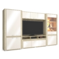 Kép 2/8 - CORTINA nappali szekrénysor 345 cm - Cotta Cremona / Magasfényű Beige