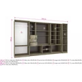 Kép 4/4 - FIRENZE nappali szekrénysor 340 cm - Sötét Justus Tölgy / Justus Tölgy