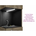 Kép 4/6 - NEPAL áthidalós hálószoba 290 cm LED világítással - Justus Tölgy