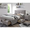Kép 1/16 - EVORA ágykeret ágyráccsal és fiókokkal 160x200 - Beige