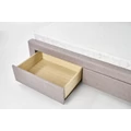 Kép 4/16 - EVORA ágykeret ágyráccsal és fiókokkal 160x200 - Beige