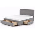 Kép 12/16 - MODENA ágykeret ágyráccsal és ágyneműtartó fiókokkal 160x200 cm - Szürke