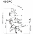 Kép 6/13 - NEGRO forgószék - Fekete