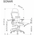 Kép 4/11 - SONAR forgószék - Fekete