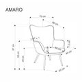 Kép 4/12 - AMARO fotel - Mustár