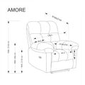 Kép 15/15 - AMORE automata relax TV fotel - Bézs szövet