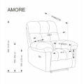 Kép 15/15 - AMORE automata relax TV fotel - Bézs szövet