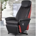 Kép 3/19 - CAMARO relax TV fotel állítható hát- és lábtámasszal - Fekete / Piros