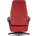 Kép 7/19 - CAMARO relax TV fotel állítható hát- és lábtámasszal - Fekete / Piros