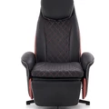 Kép 11/19 - CAMARO relax TV fotel állítható hát- és lábtámasszal - Fekete / Piros