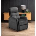 Kép 4/10 - FELIPE 2 relax TV fotel - Fekete bársony szövet