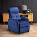 Kép 4/10 - FELIPE 2 relax TV fotel - Kék bársony szövet