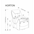 Kép 16/16 - HORTON automata TV fotel, felállás segítővel - Bézs szövet