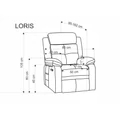 Kép 5/13 - LORIS automata relax TV fotel - Bézs szövet