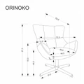 Kép 12/12 - ORINOKO relax fotel - Szürke szövet