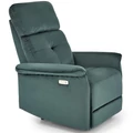 Kép 1/11 - SEMIR automata relax TV fotel - Zöld bársony szövet