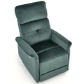 Kép 4/11 - SEMIR automata relax TV fotel - Zöld bársony szövet