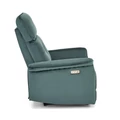 Kép 6/11 - SEMIR automata relax TV fotel - Zöld bársony szövet