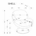 Kép 12/12 - SHELL relax fotel - Szürke szövet