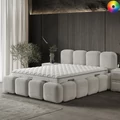 Kép 1/10 - Infiniza LUXURY ágyneműtartós ágykeret 160x200 - VÁLASZTHATÓ SZÖVETTEL