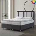 Kép 1/7 - Infiniza PUFFY ágyneműtartós ágykeret 160x200 - VÁLASZTHATÓ SZÖVETTEL