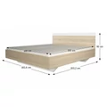 Kép 5/6 - GABRIELA ágykeret ágyrács nélkül 180x200 - Sonoma tölgy / Fehér