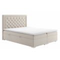 Kép 2/7 - DORMAN Boxspring franciaágy 180x200 cm - Krém Mono 231